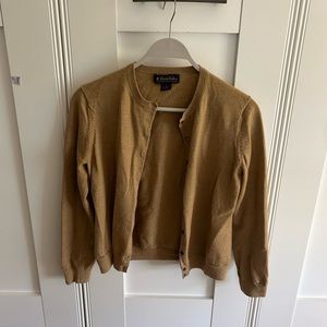 Brooks Brothers tan/brown button down cardigan
